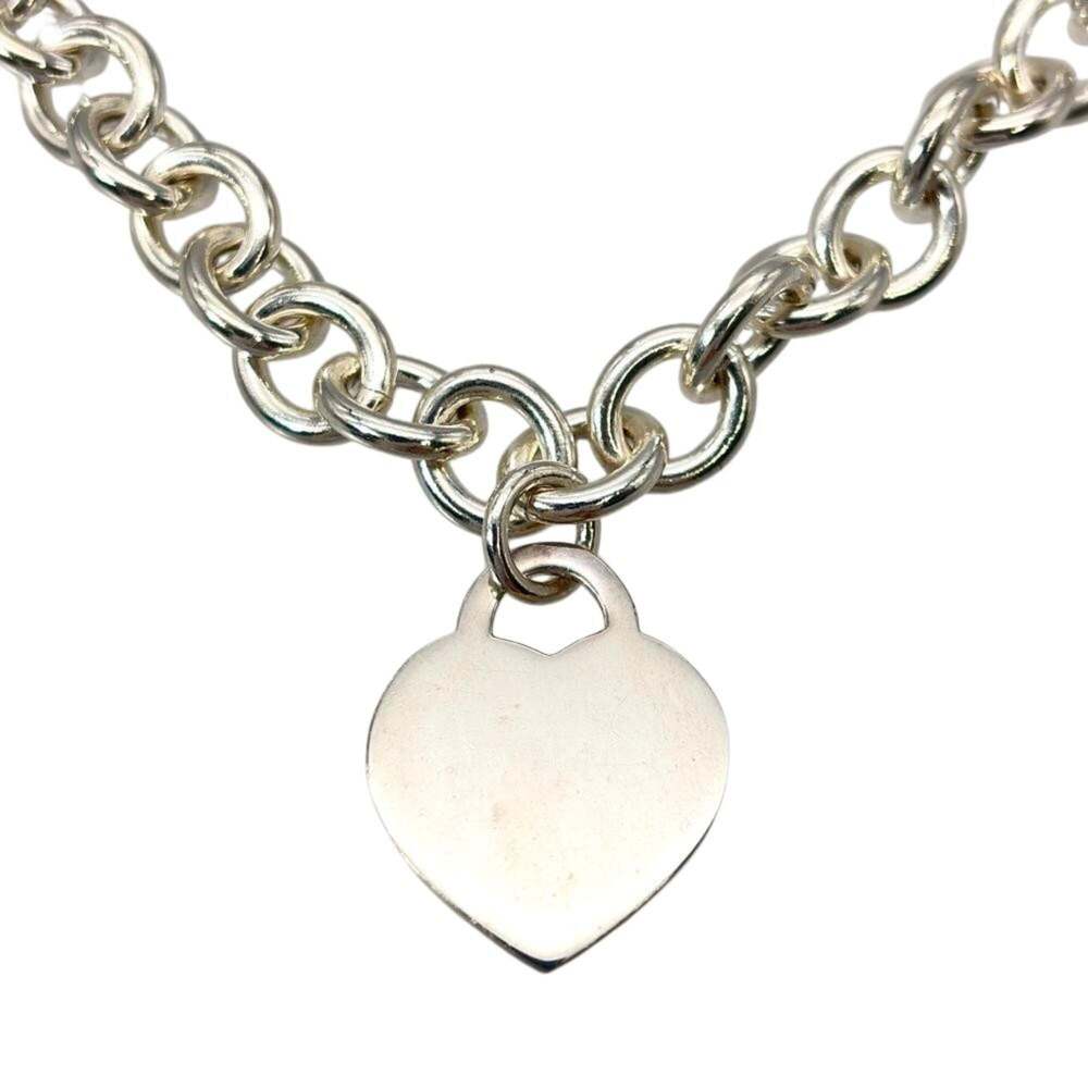 TIFFANY Silver Heart Necklace - Picture 3 of 7